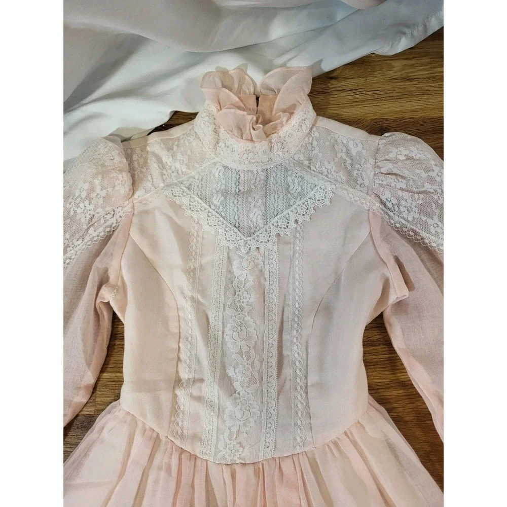 Vtge 1970s Jeunes Filles Gunne Sax Jessica McClintock Size 7 Cottagecore High